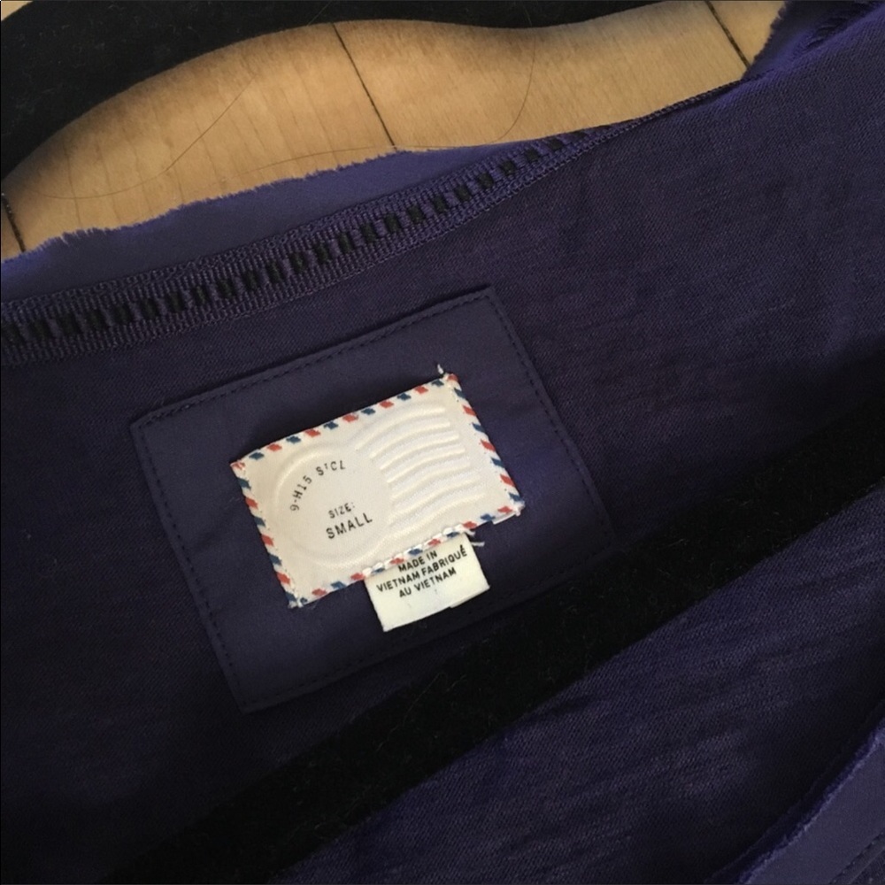 Anthropologie Postmark Ruffle Peplum Tee Small - Picture 4 of 6